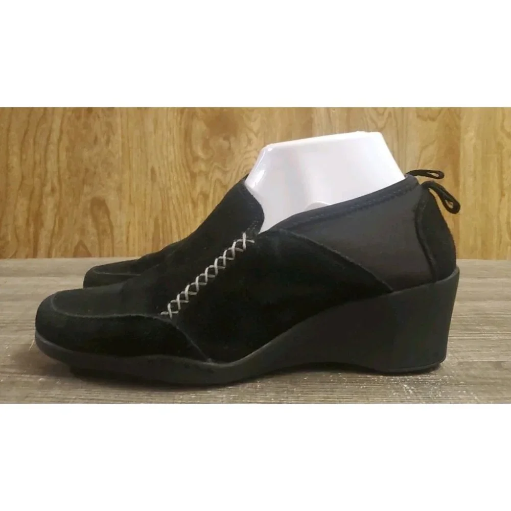 Aerosoles Motorman Slip On Wedge Shoes Women’s‎ Size 8.5 Black